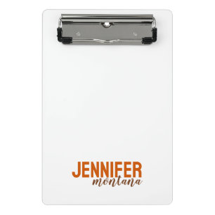 Mini Porte-bloc Calligraphie Elegant Plain Ajouter son propre nom
