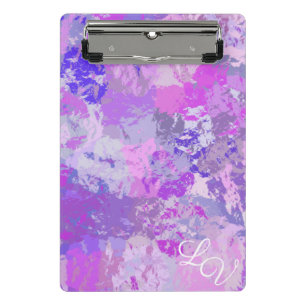 Mini Porte-bloc Camo Abstrait tendance rose violet bleu