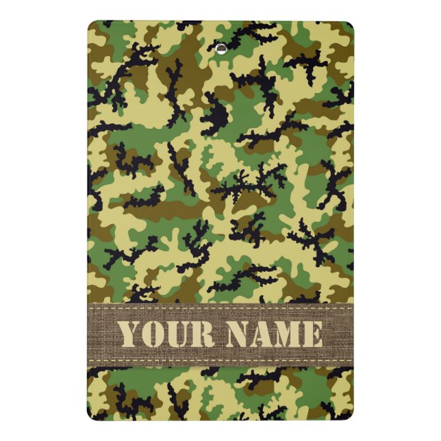 Mini Porte-bloc Camouflage des bois (Dos)