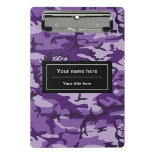 Mini Porte-bloc Camouflage Violet, Camouflage, Militaire, Armée