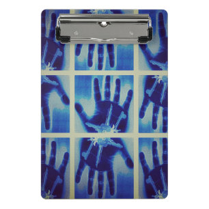 Mini Porte-bloc carnet à main bleu déplaisant