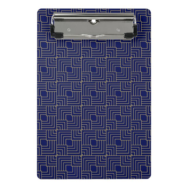 Mini Porte-bloc Carnet Carré bleu (Devant)