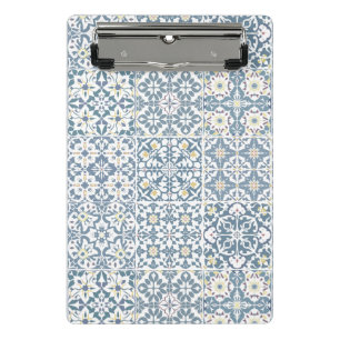 Mini Porte-bloc Carreaux Méditerranéens, Marocains, Majolique, Azu