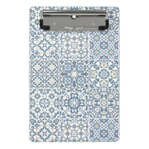Mini Porte-bloc Carreaux Méditerranéens, Marocains, Majolique, Azu