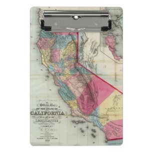 Mini Porte-bloc Carte officielle de l'état de la Californie