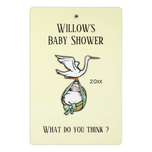 Mini Porte-bloc Cartes mémoire baby shower Games