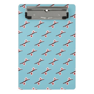 Mini Porte-bloc Cerisier en Fleur, Sakura, Motif Floral Rose