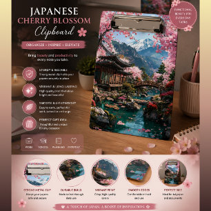 Mini Porte-bloc Cerisiers japonais élégants mariages or cases