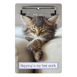 Mini Porte-bloc Chaton dormant