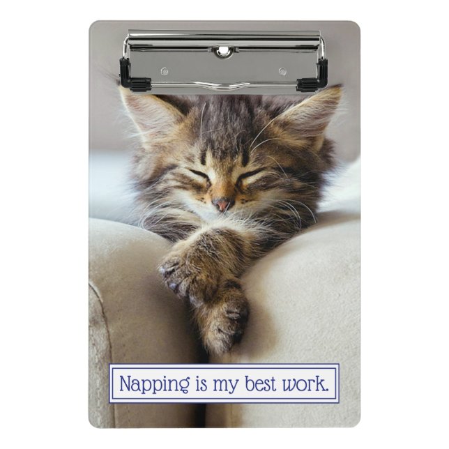 Mini Porte-bloc Chaton dormant (Devant)