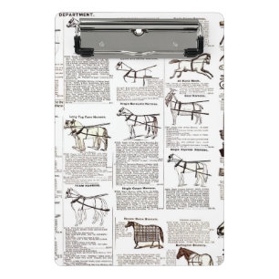 Mini Porte-bloc Cheval Antique Publicité Journal Art