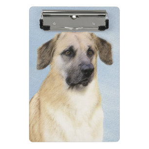 Mini Porte-bloc Chinook (Oreilles Laissées) Peinture - Art Chien o