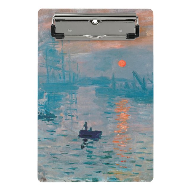 Mini Porte-bloc Claude Monet Impression Sunrise Français (Devant)