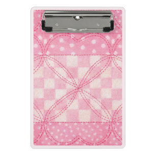 Mini Porte-bloc COEUR ROSE QUILT Mini Porte - bloc / Rose