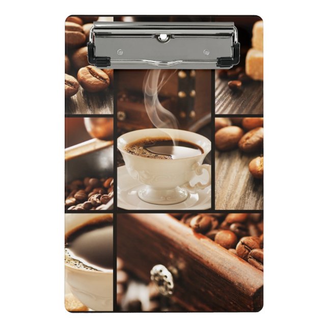 Mini Porte-bloc Collage de café (Devant)