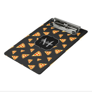 Mini Porte-bloc Cool et amusante pizza tranches motif Monogram
