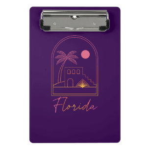 Mini Porte-bloc Coucher de soleil rétro ambiance Floride