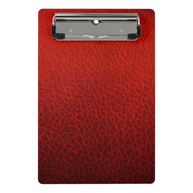 Mini Porte-bloc Cuir rouge (Devant)