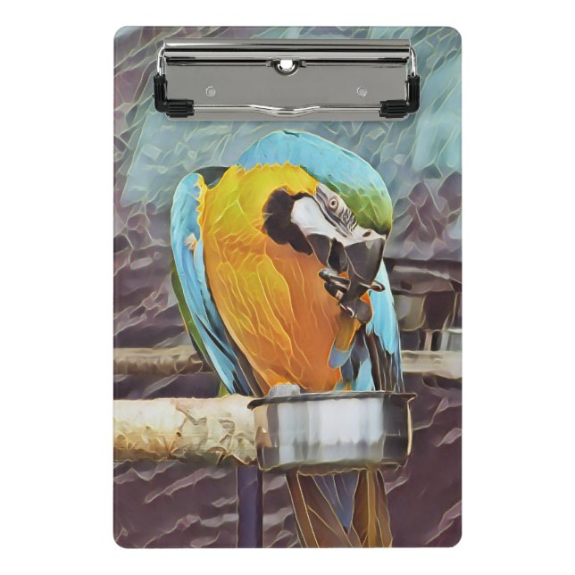 MINI PORTE-BLOC CUTE MACAW (Devant)