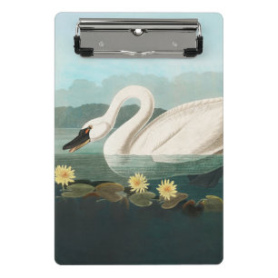 Mini Porte-bloc cygne audubon cygnes d'eau blanche