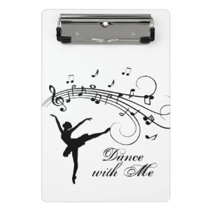 Mini Porte-bloc Danseuse Danse avec Moi Note de Musique