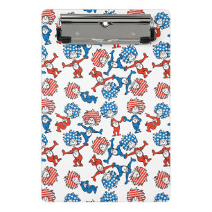 Mini Porte-bloc Dr. Seuss Chose Une Chose Deux Motif Drapeau Amé