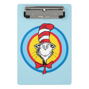 Mini Porte-bloc Dr. Seuss Graphisme de tête de Chat dans le Chap