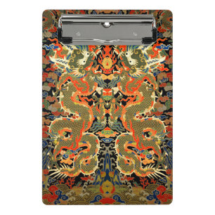 Mini Porte-bloc Dragon asiatique chinois Art coloré