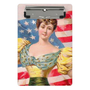 Mini Porte-bloc Drapeau américain Lady Liberty Independence