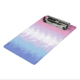 Mini Porte-bloc Drapeau de fierté bigenre abstrait fluffy pastel b