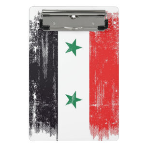 Mini Porte-bloc Drapeau grunge de la Syrie