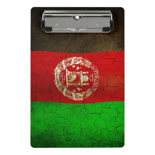 Mini Porte-bloc Drapeau grunge de l'Afghanistan (Devant)