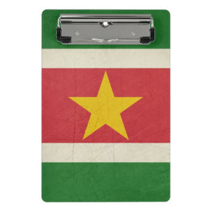Mini Porte-bloc Drapeau grunge d'État souverain du Surinam
