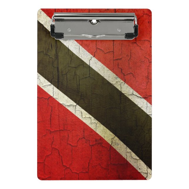 Mini Porte-bloc Drapeau grunge du Trinidad-et-Tobago (Devant)