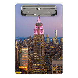 Mini Porte-bloc Empire State Building au crépuscule