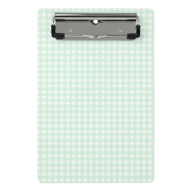 Mini Porte-bloc F & L Green En vichy (Devant)