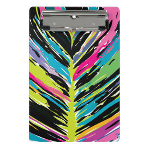 Mini Porte-bloc Feuille tropicale Abstraite vibrante multicolore