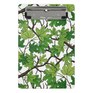 Mini Porte-bloc Feuilles d'érable sur fond blanc
