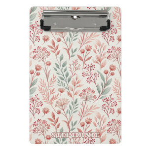 Mini Porte-bloc Fleur de cerisier rose, Floral et Motif Feuille