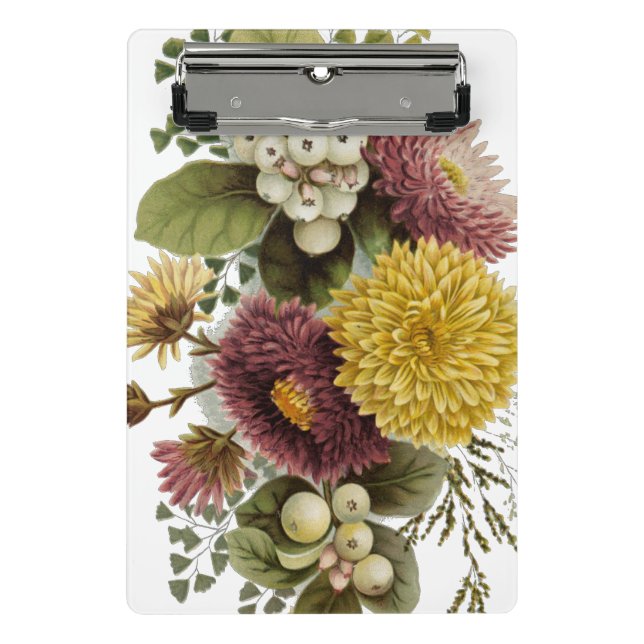 Mini Porte-bloc Fleur de chrysanthème mère florale (Devant)