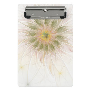 Mini Porte-bloc Fleurs imaginaires fractales douces et tendres