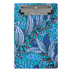 Mini Porte-bloc Floral bleu ancien Boho moderne