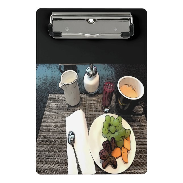 Mini Porte-bloc Fruits et café (Devant)