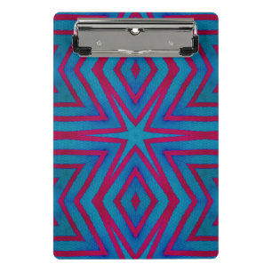 Mini Porte-bloc Géométrie rouge étoile et bleu