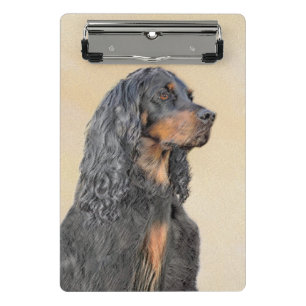 Mini Porte-bloc Gordon Setter Peinture - Joli art original chien
