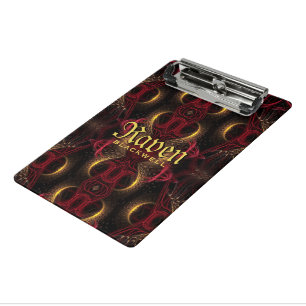 Mini Porte-bloc Gothique Valentine Gold Hearts Dark Arts