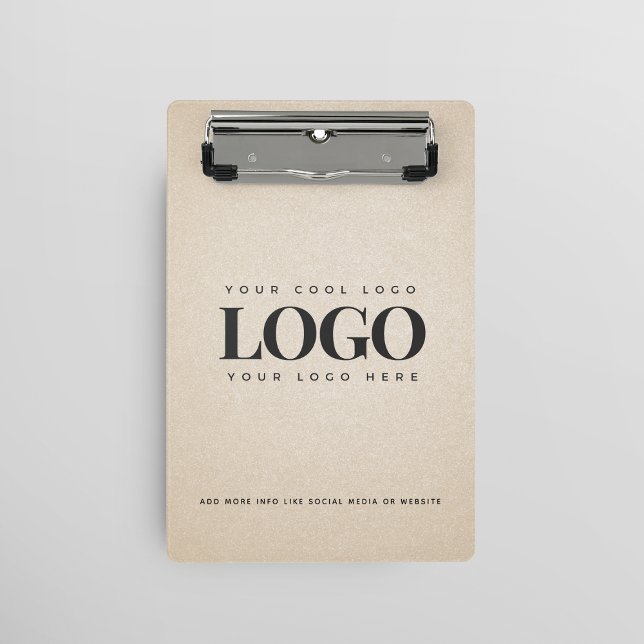 Mini Porte-bloc Grainy de sable beige Ajouter Logo de l'entreprise (Créateur téléchargé)