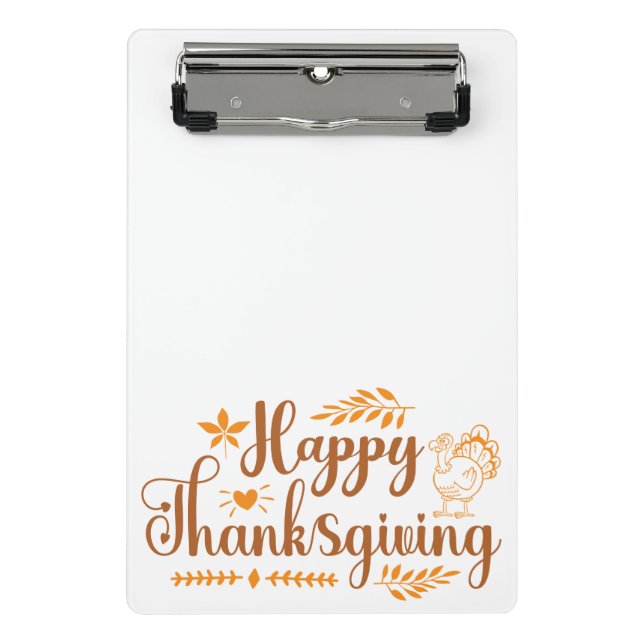 Mini Porte-bloc Happy Thanksgiving (Devant)