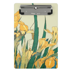 Mini Porte-bloc Hokusai grasshopper et iris Japon