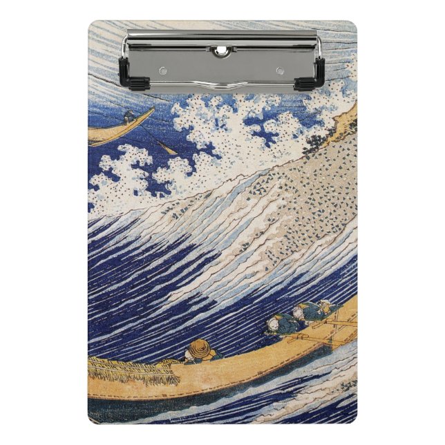 Mini Porte-bloc Hokusai Ocean Waves Sea Boats (Devant)